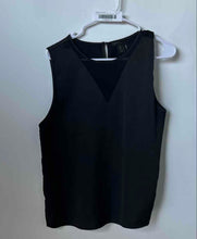 Load image into Gallery viewer, Christian Siriano Womens Black V-Neck Sleeveless Back Button Tank Top Size Large
