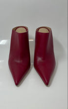 Load image into Gallery viewer, Michael Kors Womens Halle Red Leather Pointed Toe Mule Heels Size 9.5 M
