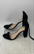 Load image into Gallery viewer, Aldo Womens Black Open Toe Block Ankle Strap Heels Size 9
