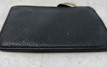 Load image into Gallery viewer, Coach Womens Black Pebbled Leather Inner Pocket Zipper Coin Wallet
