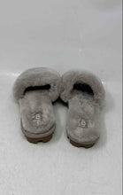 Load image into Gallery viewer, Ugg Womens Cozette Gray Fur Open Toe Slip-On Slides Slipper Size 6
