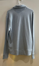 Load image into Gallery viewer, Vince Mens Blue Ribbed Knit Long Sleeve Shawl Collar Pullover Sweater Size Small
