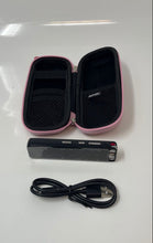 Load image into Gallery viewer, Portable Black Digital Voice Recorder Model L87 In Pink Case Not Tested
