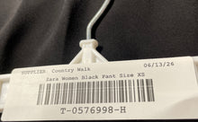 Load image into Gallery viewer, Zara Womens Black Slash Pockets Pleated Front Wide-Leg Dress Pants Size XS
