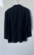 Load image into Gallery viewer, Stafford Executive Mens Black Pinstripe Long Sleeve One-Button Blazer No Size
