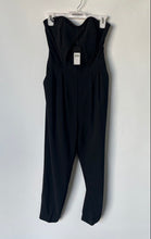 Load image into Gallery viewer, Guess Womens Black Strapless Sweetheart Neck One-Piece Jumpsuit Size S With Tag

