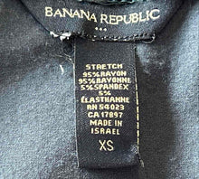 Load image into Gallery viewer, Banana Republic Womens Gray Blue 3/4 Sleeve Pullover Blouse Top Size XS
