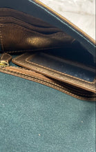 Load image into Gallery viewer, Cole Haan Womens Dark Gold Inner Pocket Compact Clutch Purse
