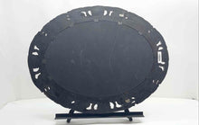 Load image into Gallery viewer, Home Decorative Black Swirl Engraved Frame Round Shape Wall Mirror
