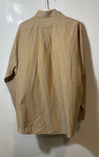 Load image into Gallery viewer, Ted Lapidus Mens Brown Striped Spread Collar Long Sleeve Button-Up Shirt Size XL
