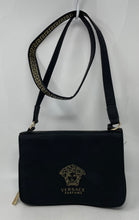Load image into Gallery viewer, Versace Parfums Womens Black Inner Pocket Magnetic Medium Crossbody Bag
