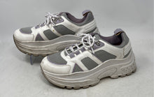 Load image into Gallery viewer, Topshop Womens White Gray Closed Toe Lace-Up Low Top Running Shoes Size 9
