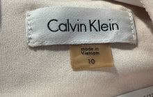 Load image into Gallery viewer, Calvin Klein Womens Multicolor Colorblock Sleeveless Sheath Dress Size 10
