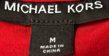 Load image into Gallery viewer, Michael Kors Mens Red Cotton Collared Short Sleeve Golf Polo Shirt Size M

