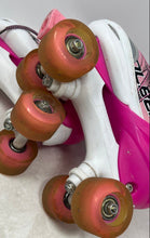 Load image into Gallery viewer, C-LUO Girls Cool Bear Pink And White Adjustable Roller Skates Size Medium
