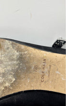 Load image into Gallery viewer, Cole Haan Womens Bridge Black Suede Square Toe Buckle Ballet Flats Size 7.5 B
