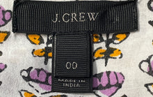 Load image into Gallery viewer, J.Crew Womens Multicolor Cotton Long Sleeve Button Front Blouse Top Size 00
