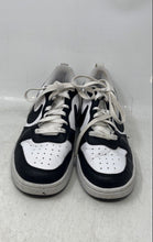 Load image into Gallery viewer, Nike Boys Court Borough Low Recraft Black White Lace-Up Sneakers Shoes Size 5.5Y
