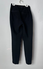 Load image into Gallery viewer, Zara Womens Black Flat Front Regular Fit Skinny Leg Trouser Pants Size XS
