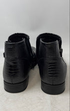 Load image into Gallery viewer, Unbranded Mens Black Faux Leather Buckle Strap Side Zipper Ankle Boots Sz EUR 44
