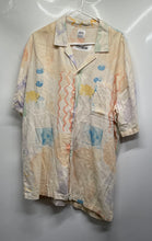 Load image into Gallery viewer, Zara Mens Multicolor Short Sleeve Collared Button-Up Shirt Size Large
