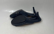 Load image into Gallery viewer, Aubrey Lynn Womens Dark Blue Leather Peep Toe Slingback Heels Size 8.5
