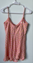 Load image into Gallery viewer, Zara Womens Pink Banana Print Spaghetti Strap One-Piece Romper Size Small
