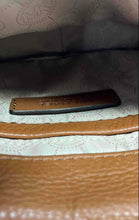 Load image into Gallery viewer, Michael Kors Womens Fulton Brown Pebbled Leather Chain Strap Small Crossbody Bag
