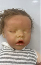 Load image into Gallery viewer, Bonnie Brown Short Curly Hair Silicone Realistic Sleeping Reborn Baby Doll
