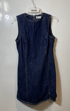 Load image into Gallery viewer, Zara Womens Blue Sleeveless Round Neck Mini Dress Size Medium With Tag
