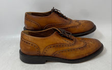 Load image into Gallery viewer, Guellila Vero Cuoio Mens Brown Leather Lace-Up Brogues Dress Shoes Size 45
