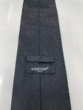 Load image into Gallery viewer, Angelino Cravatte Mens Black Diamond Silk Adjustable Formal Designer Tie
