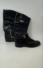 Load image into Gallery viewer, Coach Womens Micha Black Leather Round Toe Side Zip Knee High Riding Boots Sz 8B
