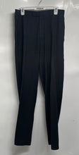 Load image into Gallery viewer, Perry Ellis Portfolio Mens Black Striped Slash Pockets Trouser Pants Size 32x32
