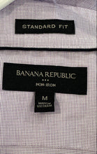 Load image into Gallery viewer, Banana Republic Mens Light Purple Standard Fit Non-Iron Dress Shirt Sz M 15-15.5
