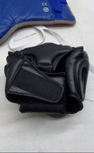 Load image into Gallery viewer, Lot Of 3 Pcs Mooto Mens MPT Taekwondo Exercise Headgear Chest &amp; Arm Guard Set
