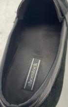 Load image into Gallery viewer, Shoestock Mens Black Suede Square Toe Slip-On Loafer Shoes Size EUR 41
