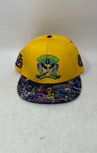 Load image into Gallery viewer, Mens Yellow Printed The Great Smoke 2023 Embroidered Cigar Event Snapback Cap
