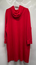 Load image into Gallery viewer, Calvin Klein Womens Red Long Sleeve Pockets Hooded Dress Size 1X
