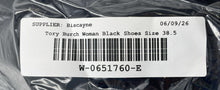Load image into Gallery viewer, Authentic Tory Burch Womens Minnie Travel Black Ballet Flats Size 8.5M Damaged
