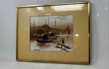 Load image into Gallery viewer, Traditional Chinese Junk Boats Framed Oil Canvas Painting Signed By F. Sing
