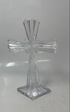 Load image into Gallery viewer, Samobor By Rogaska Slovenia Vintage Style Clear Faceted Glass Crystal Cross

