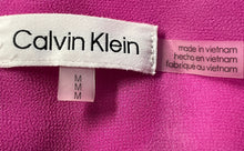 Load image into Gallery viewer, Calvin Klein Womens Pink &amp; White Tie-Dye Collared Wrap Dress Size Medium
