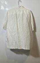 Load image into Gallery viewer, Claiborne Mens White Linen Collared Pockets Short Sleeve Button-Up Shirt Size L

