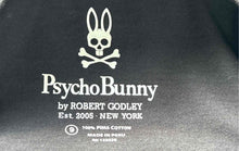 Load image into Gallery viewer, Psycho Bunny Mens Black Cotton Short Sleeve V-Neck Pullover T-Shirt Size 9
