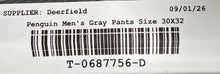 Load image into Gallery viewer, Penguin Mens Gray Plaid Slash Pocket Straight Leg Dress Pants Size 30X32
