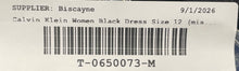 Load image into Gallery viewer, Calvin Klein Womens Black Sleeveless Back Zip Sheath Dress Size 12 Missing Belt
