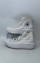 Load image into Gallery viewer, Converse Womens Chuck Taylor All Star Move Hi 568498C White Sneaker Shoes Size 7
