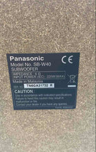 Load image into Gallery viewer, Panasonic SB-W40 Silver Wired Music Home Theater Subwoofer Not Tested
