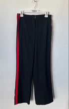 Load image into Gallery viewer, Express Womens Black Signature Crepe Side Stripe High Waisted Trouser Pants Sz S

